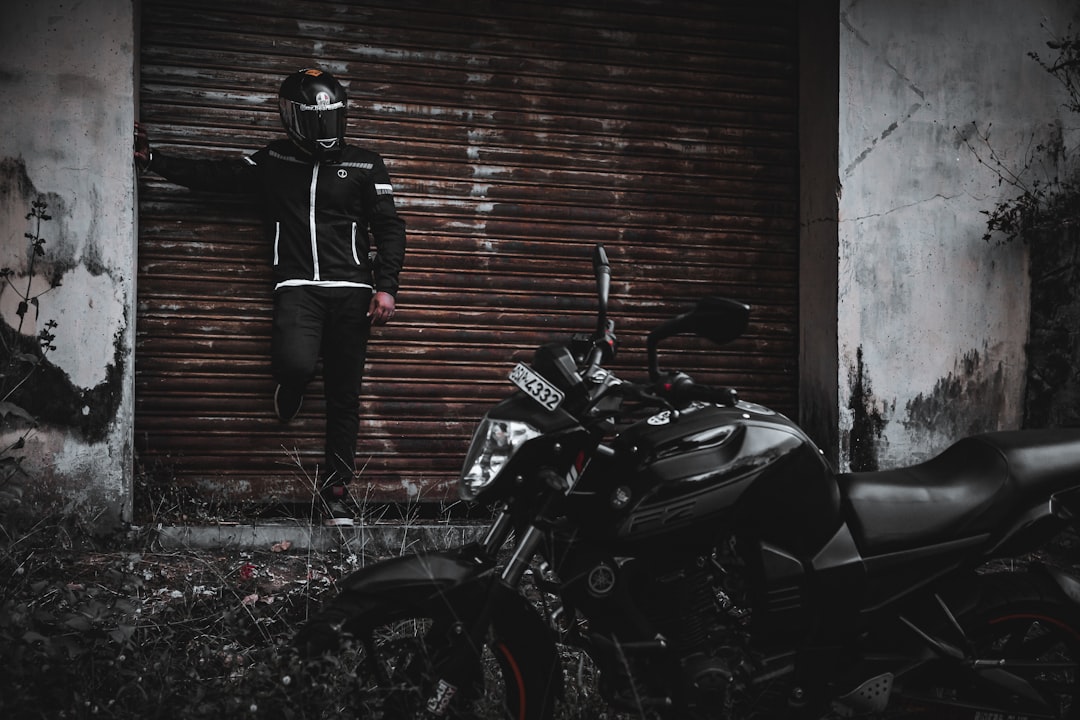 Photo black biker jacket